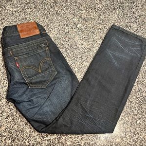 Levis 511 Leather Patch 29x30 Skinny Stretch Blue Denim NWOT